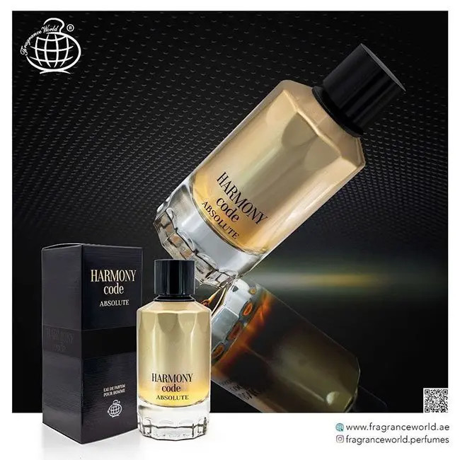 ادکلن HARMONY CODE FRAGRANCE WORLD ادکلن هارمونی کد با رایحه جیورجیوآرمانی ابسولو فرگرانس وورد امارات