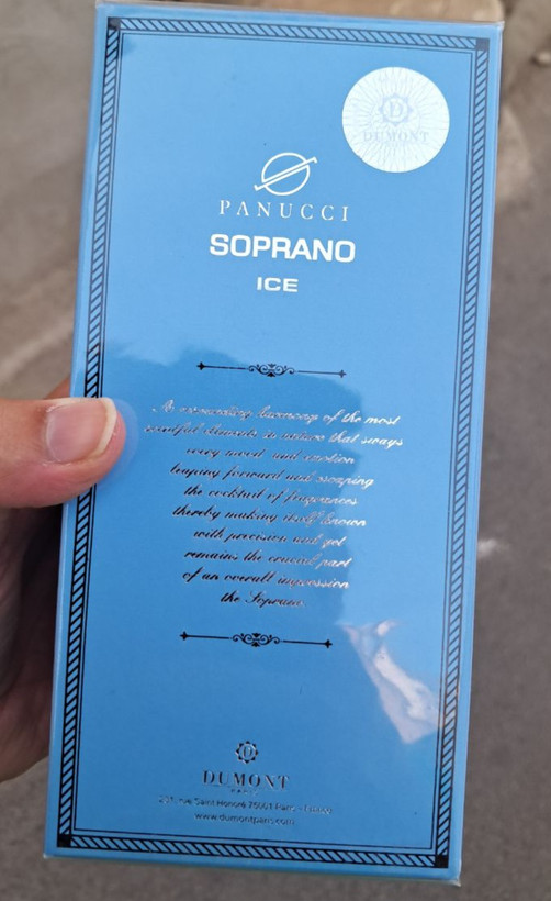 ادکلن SOPRANO ICE DUMONT PARIS ادکلن سوپرانو آیس دومونت پاریس اصل ارسال رایگان