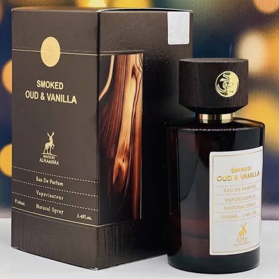 ادکلن SMOKED OUD AND VANILLA ادکلن اسموکد عود اند وانیل الحمبرا ارسال رایگان
